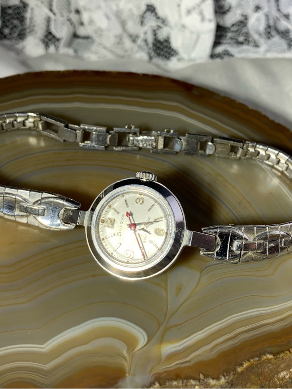Bulova Self -Winding  Ladies Vintage Watch ,Working.10K GF Top on Clasp.